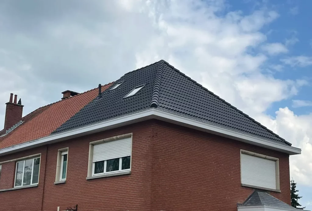 Fin de chantier de rénovation de toiture à Uccle Bruxelles réalisé par Democoup